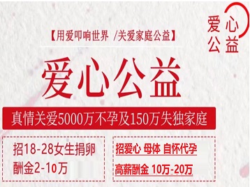 思明捐卵助孕生子 爱心志愿者招募